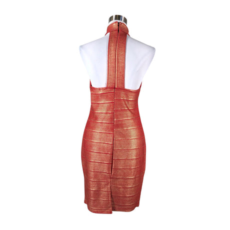 Unisex Hidden fashion - Party dress, size 38 - Red (2)