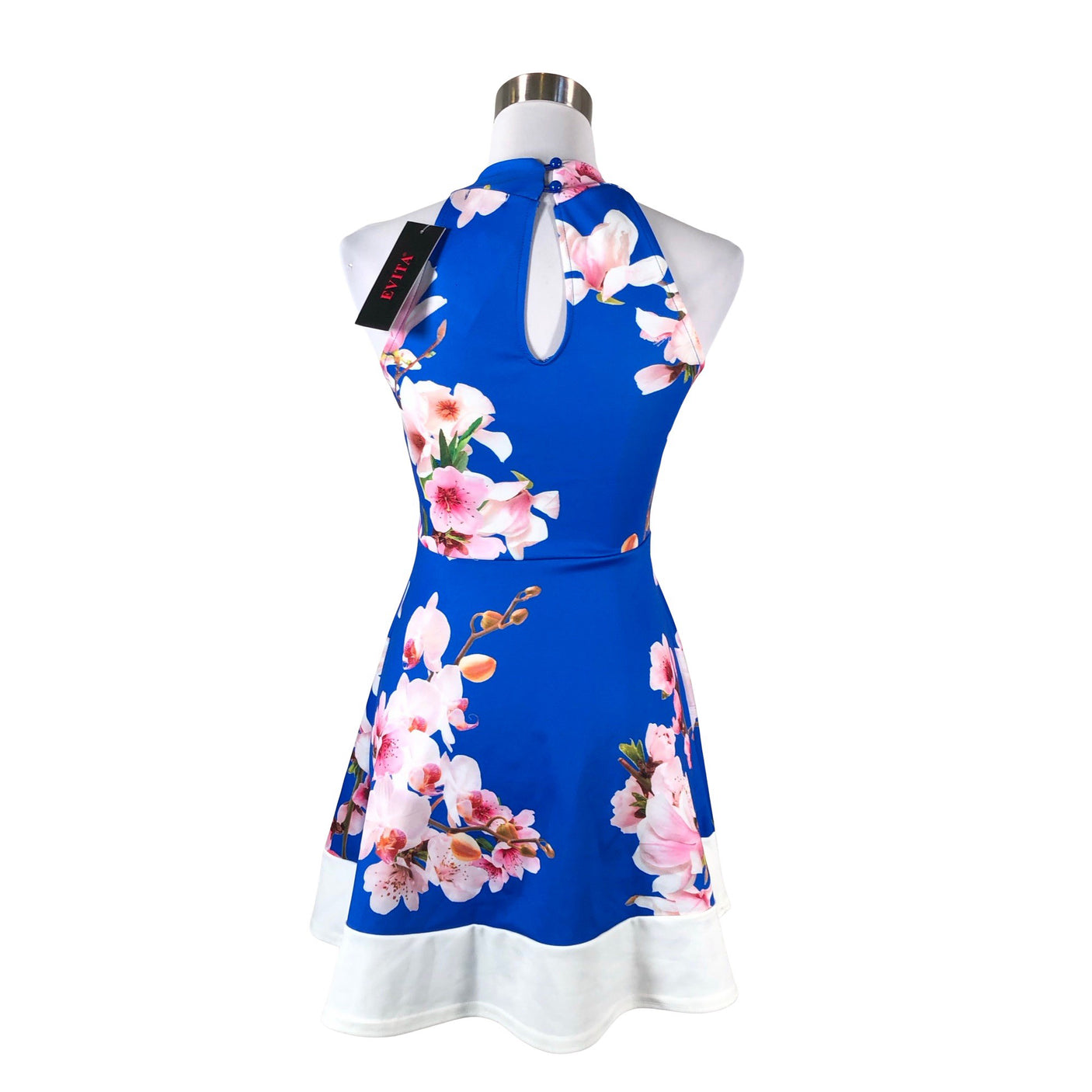 Unisex Evita - Tricot dress, size 34 - Blue (2)