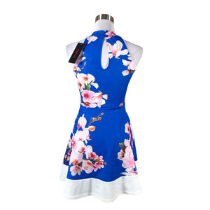 Unisex Evita - Tricot dress, size 34 - Blue (2)