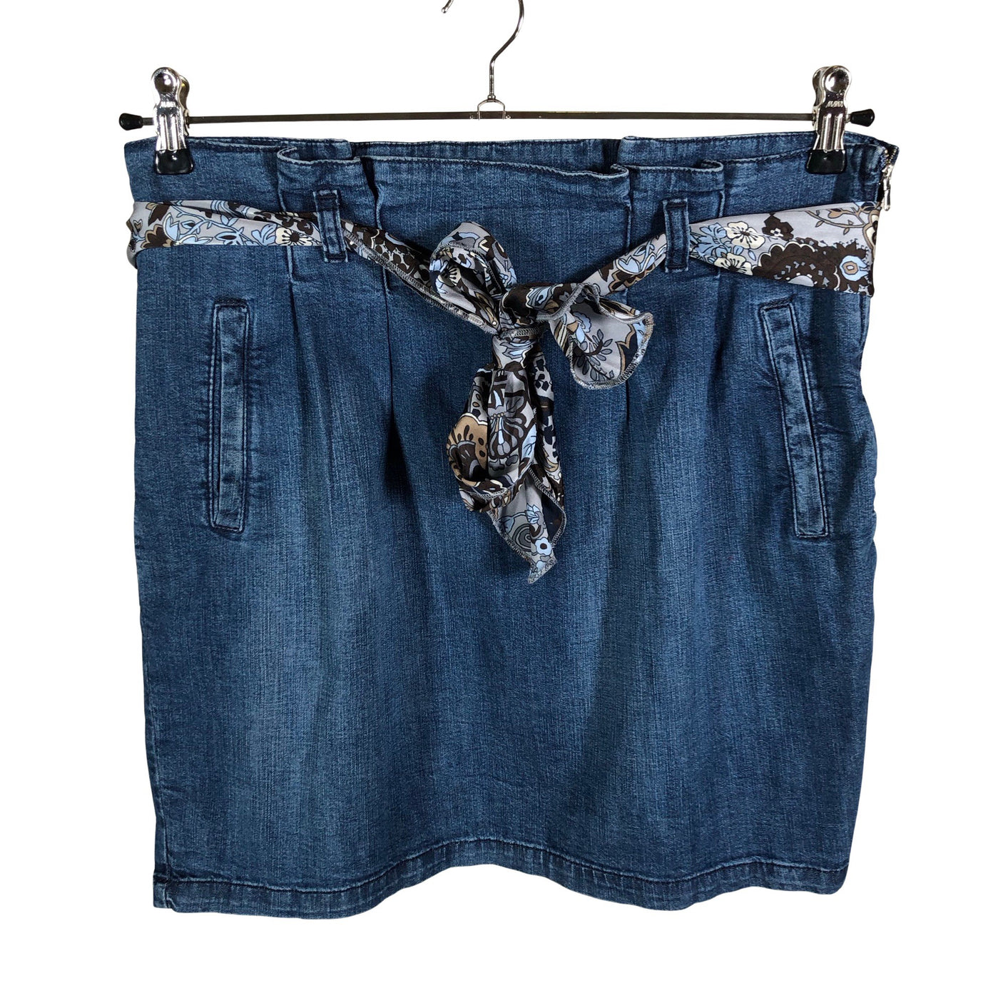 Unisex Benetton - Denim skirt, size 38 - Blue (1)