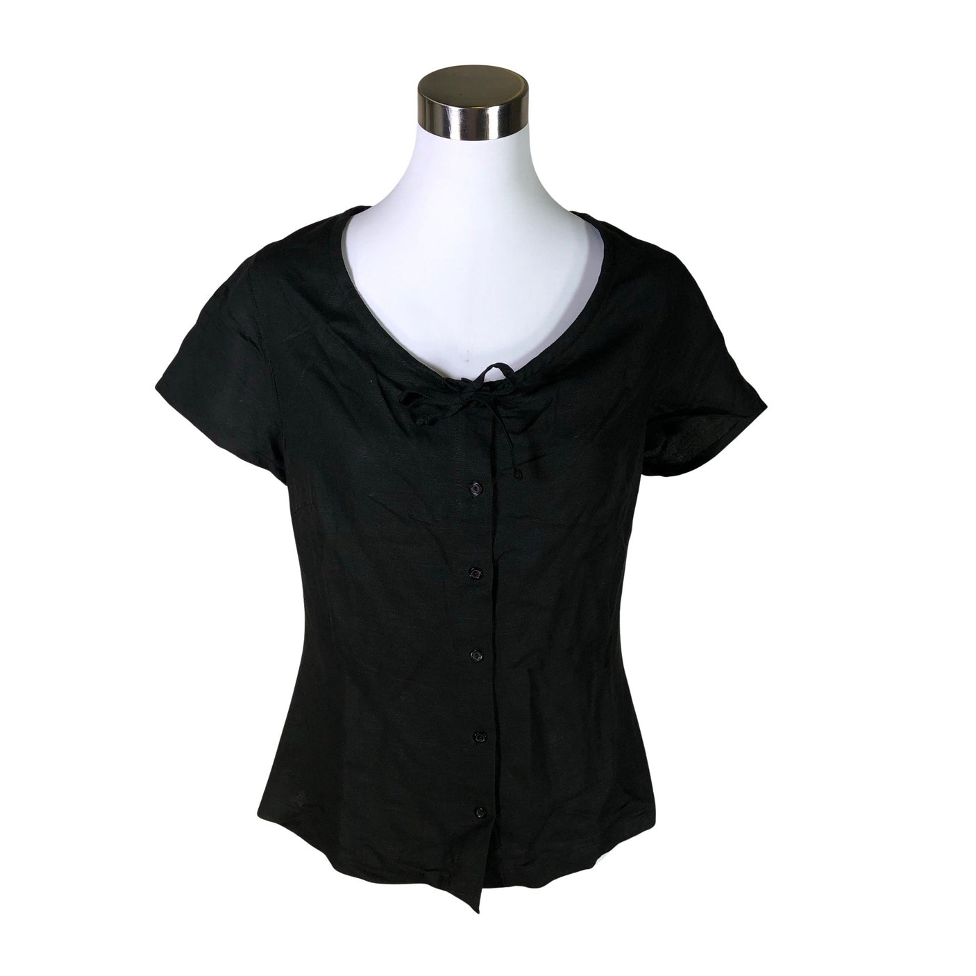 Unisex Lindex - Short-sleeved blouse, size 40 - Black (1)