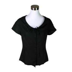 Unisex Lindex - Short-sleeved blouse, size 40 - Black (1)