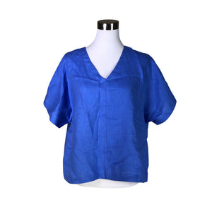 Unisex Nakoa - Short-sleeved blouse, size 38 - Blue (1)
