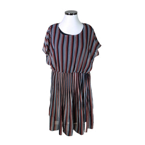 Unisex Adia - Schiffon dress, size 46 - Black (1)