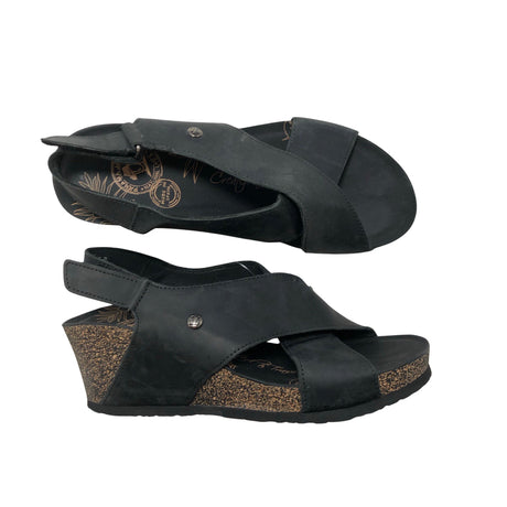 Unisex Panama Jack - Wedge sandals, size 38 - Black ()