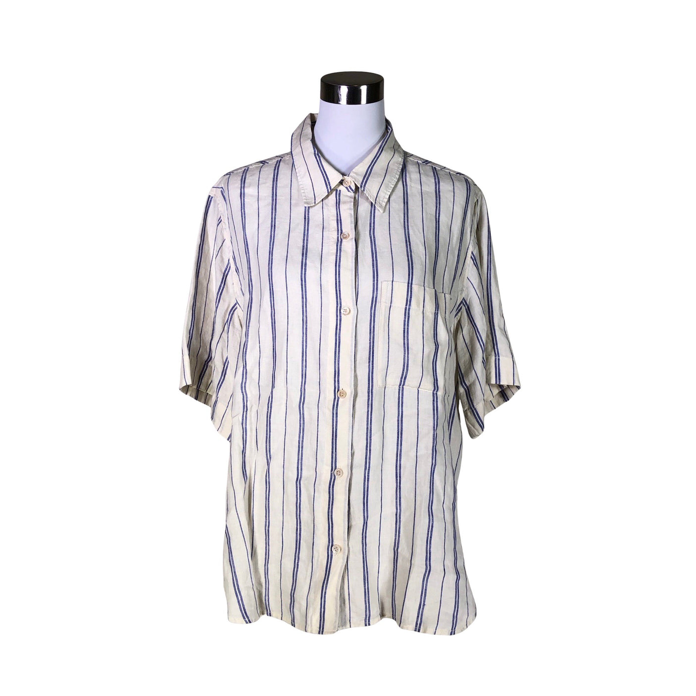 Unisex Arket - Short-sleeved blouse, size 40 - Natural white (1)