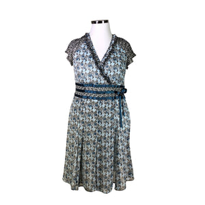 Unisex Taifun - Schiffon dress, size 42 - Blue (1)