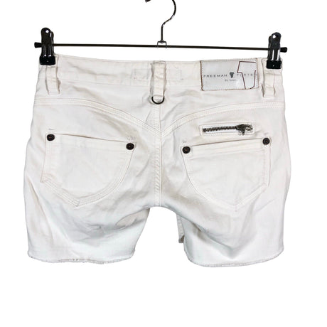 Unisex Freeman T. Porter - Denim shorts, size W27 - White (2)