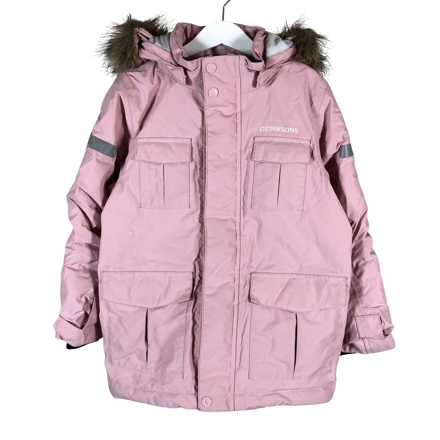 Unisex Didriksons - Winter jacket, size 128 - 134 - Light pink (1)