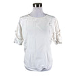 Unisex Yaya - Short-sleeved blouse, size 36 - White ()