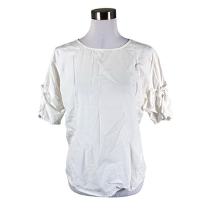 Unisex Yaya - Short-sleeved blouse, size 36 - White (1)