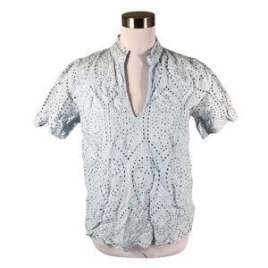 Unisex Y.A.S - Short-sleeved blouse, size 40 - Light blue (1)