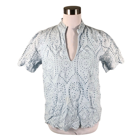 Unisex Y.A.S - Short-sleeved blouse, size 40 - Light blue ()