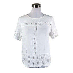 Unisex Bon'A Parte - Short-sleeved blouse, size 38 - White (1)