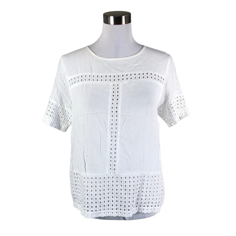 Unisex Bon'A Parte - Short-sleeved blouse, size 38 - White ()