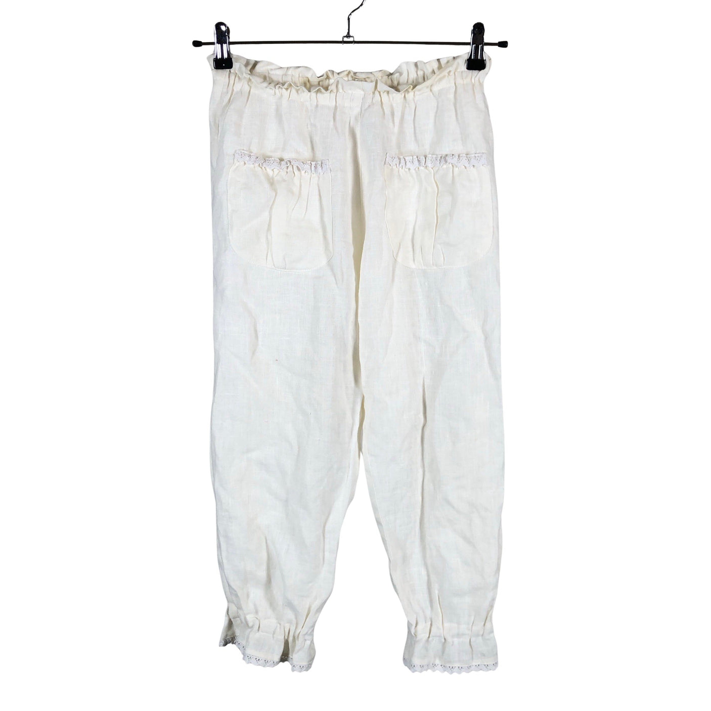 Unisex Bypias - Capri pants, size 36 - Natural white (1)
