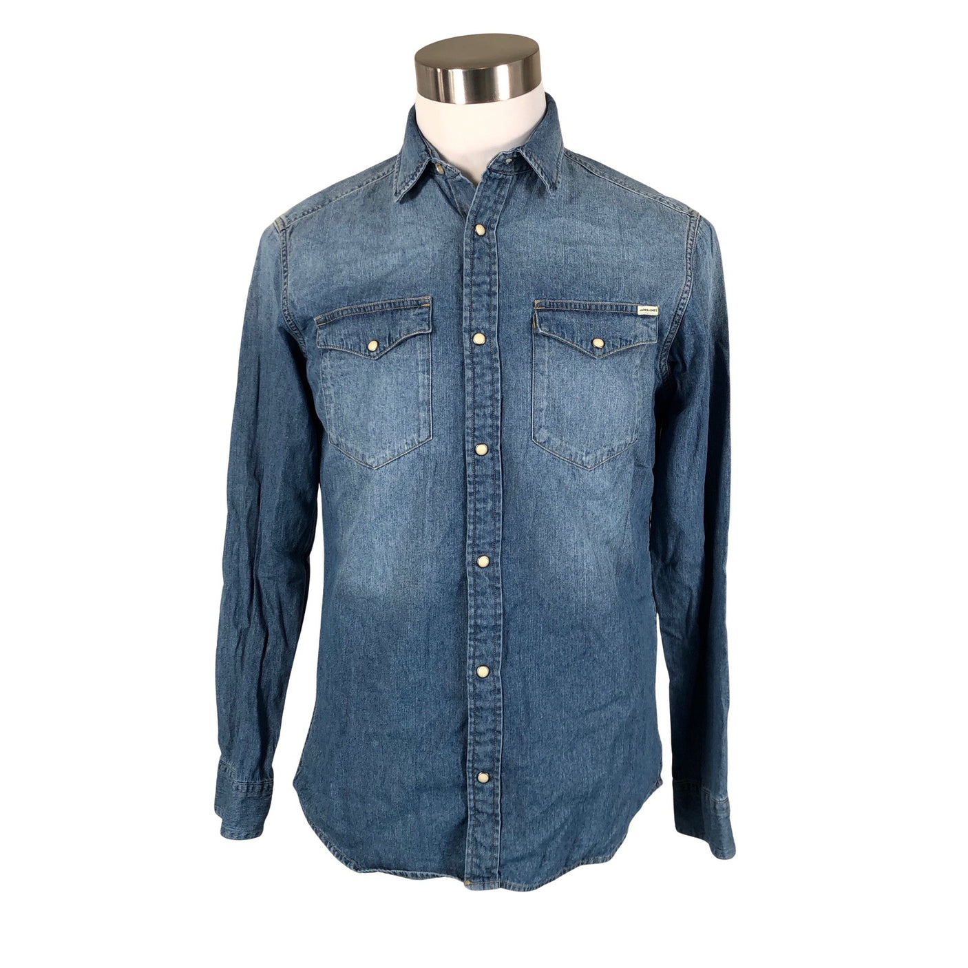 Unisex Jack & Jones - Denim shirt, size M - Blue (1)