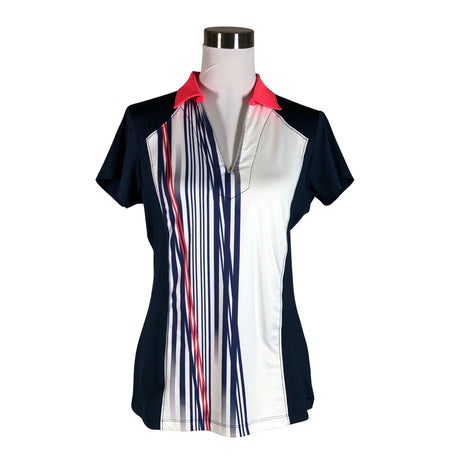 Unisex Annika - Sports shirt, short sleeve, size 38 - Blue ()