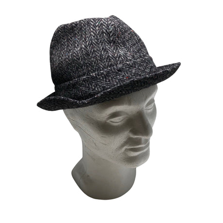 Unisex Harris Tweed - Hat, size 54 - 56 cm - Gray ()