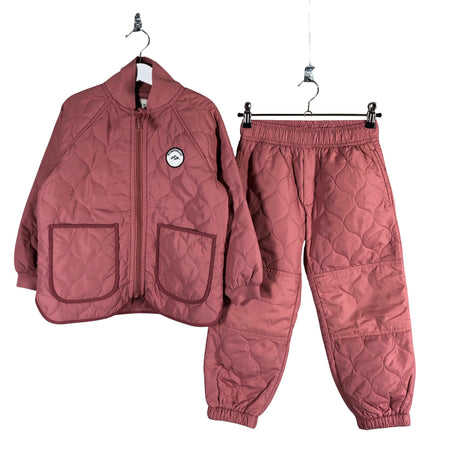 Unisex POMPdeLUX - Spring/Fall jacket and pants set, size 110 - 116 - Light pink ()