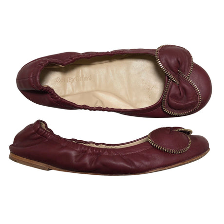 Unisex See by Chloé - Ballerinas, size 39 - Wine red ()