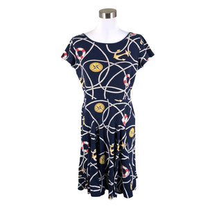 Unisex Lauren Ralph Lauren - Tricot dress, size 40 - Blue (1)