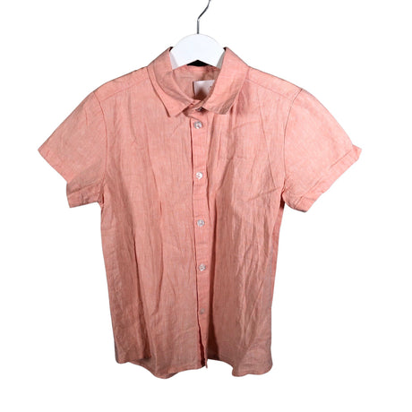 Unisex Mingnelin - Collared shirt, size 128 - 134 - Orange ()