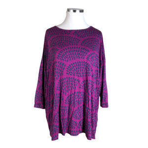 Unisex Marimekko - Tricot tunic, size 44 - Violet (1)