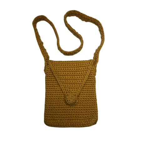 Unisex Handmade - Shoulder bag, size Mini - Yellow ()