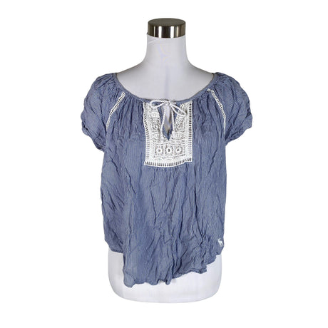 Unisex Abercrombie&Fitch - Short-sleeved blouse, size 34 - Blue ()