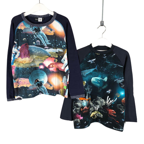 Unisex Molo Kids - Tricot shirt, size 122 - 128 - Blue ()
