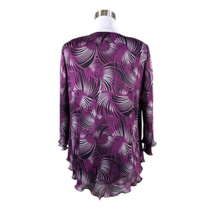 Unisex Shenina - Schiffon tunic, size 40 - Violet (3)