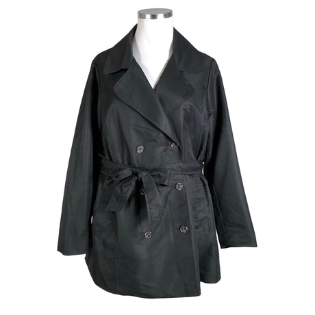 Unisex Zizzi - Trench coat, size 50 - Black ()