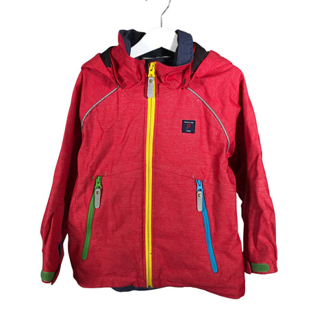 Unisex Polarn O. Pyret - Spring/Fall jacket, size 110 - 116 - Red ()