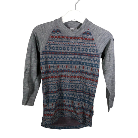 Unisex Polarn O. Pyret - Thermal shirt, size 98 - 104 - Gray ()