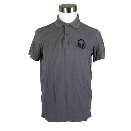 Unisex Benetton - Polo shirt, size L - Gray ()