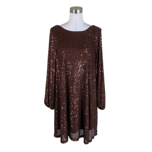 Unisex Ichi - Party dress, size 40 - Brown (1)