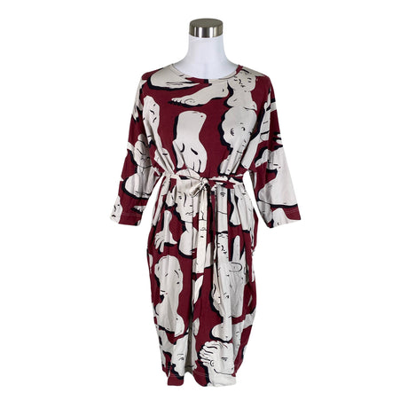 Unisex Papu - Tricot dress, size 40 - Wine red ()