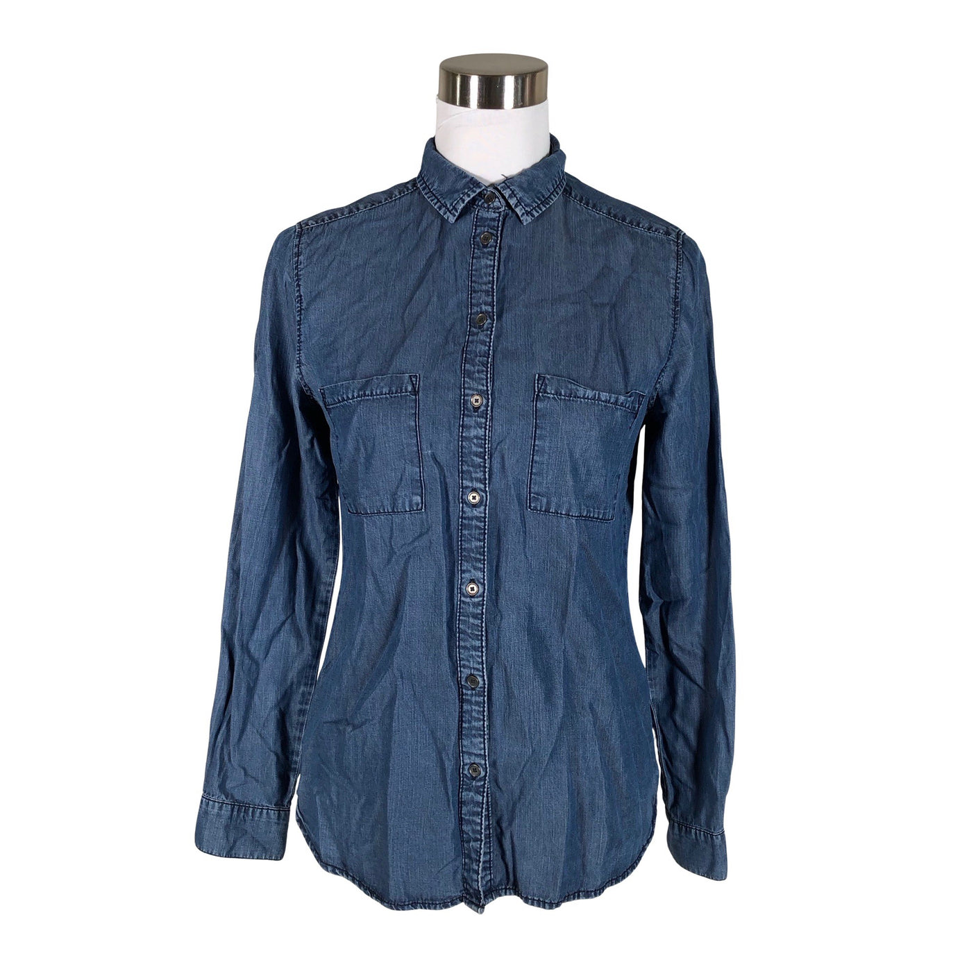 Unisex Lindex - Denim shirt, size 36 - Blue (1)
