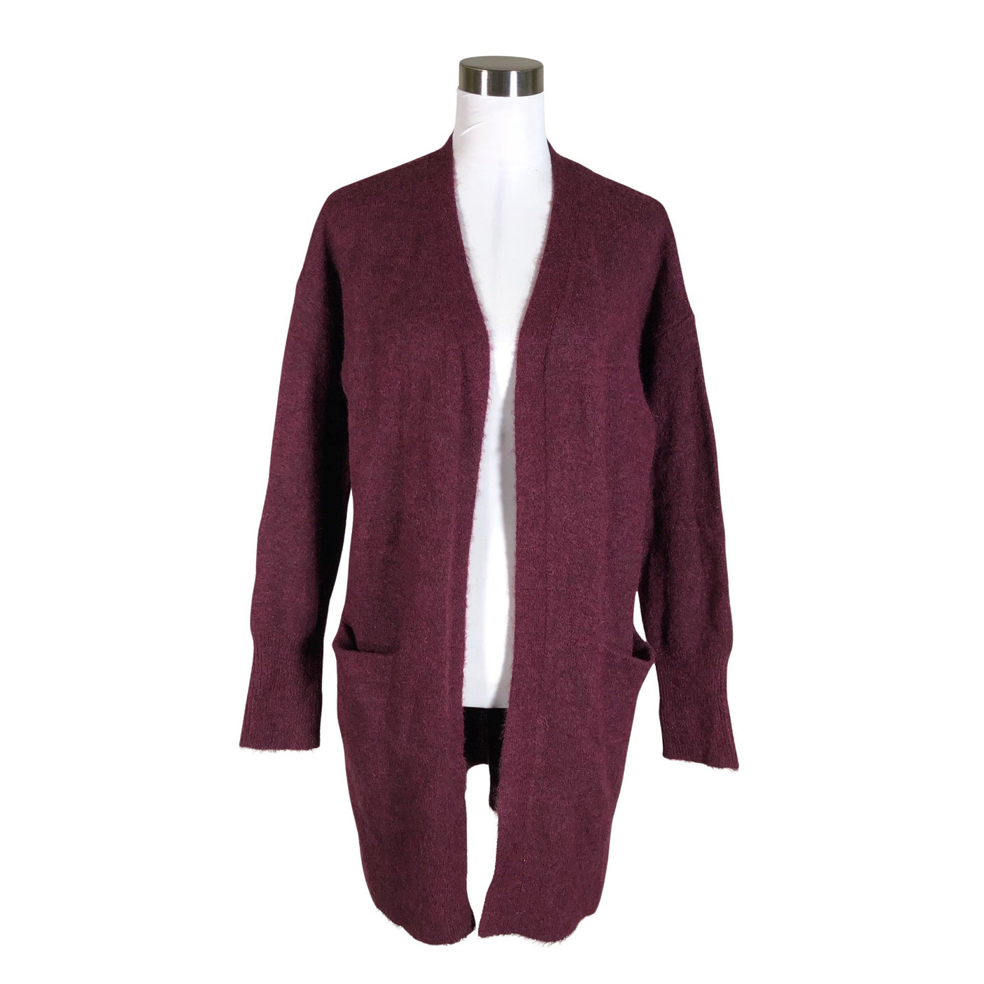 Unisex Selected - Cardigan, size 40 - Wine red (1)