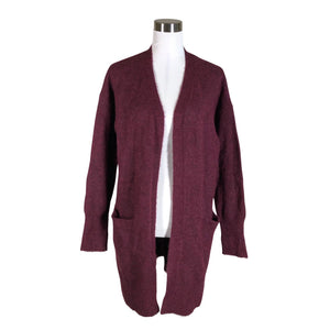 Unisex Selected - Cardigan, size 40 - Wine red (1)