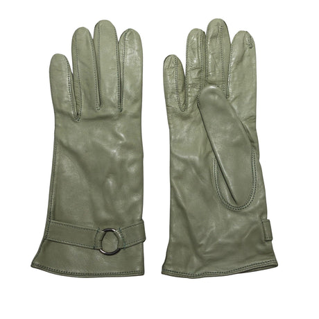 Unisex Sauso - Leather gloves, size No size - Green ()