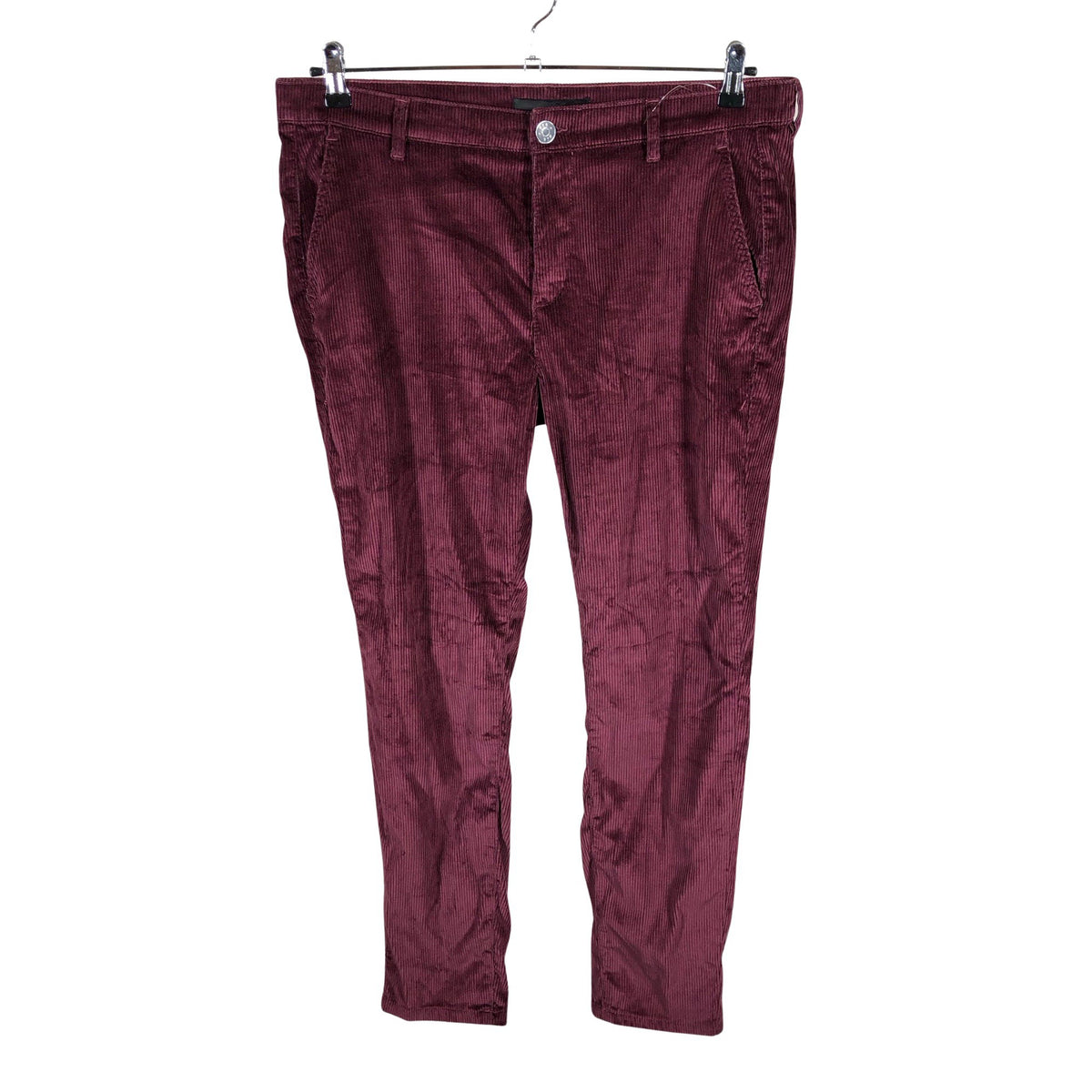 Unisex MAC - Velvet pants, size 42 - Wine red (1)