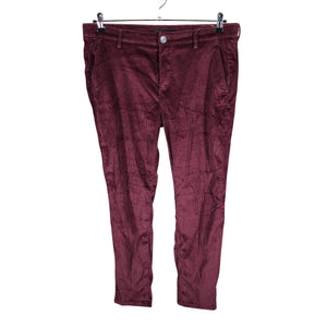 Unisex MAC - Velvet pants, size 42 - Wine red (1)
