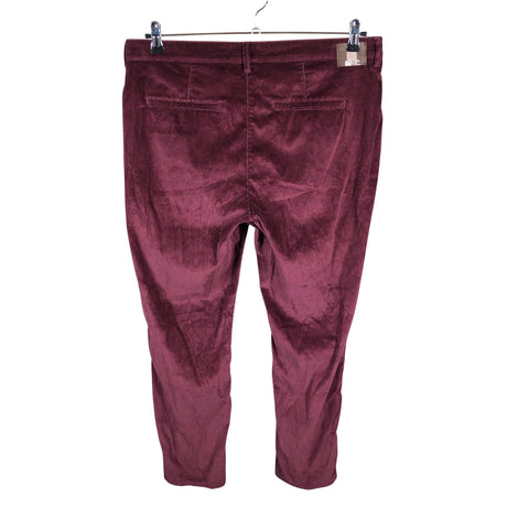 Unisex MAC - Velvet pants, size 42 - Wine red (2)
