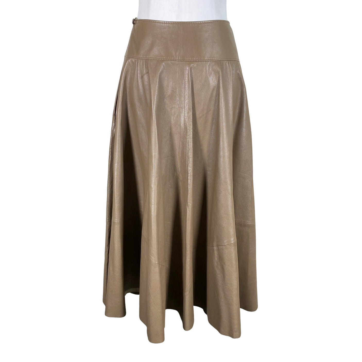 Unisex Handmade - Leather skirt, size 36 - Brown (2)