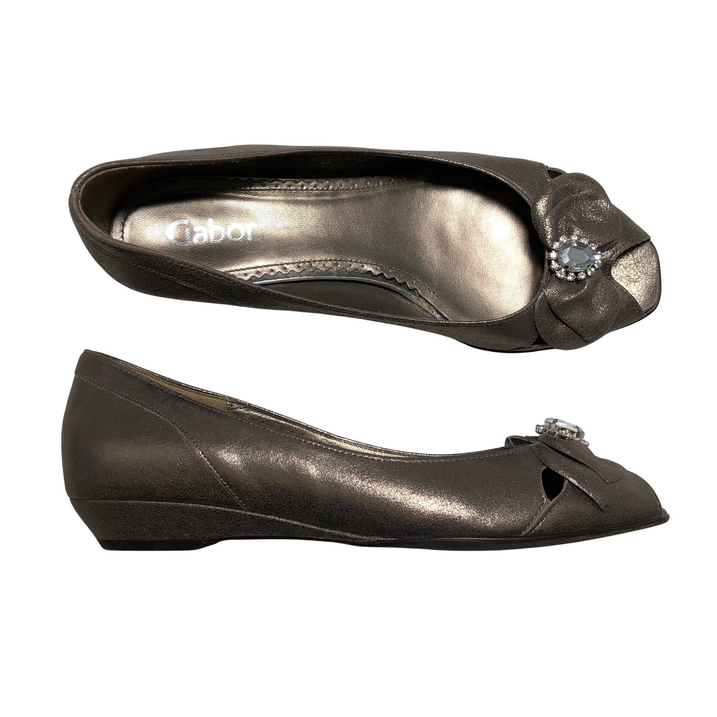 Unisex Gabor - Festive ballerinas, size 38 - Brown (1)