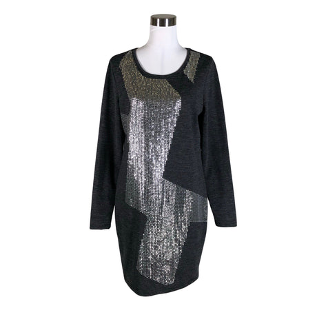 Unisex Selected - Tricot dress, size 38 - Gray ()