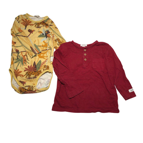 Unisex Ma-ia Family - Body, size 80 - 86 - Yellow ()