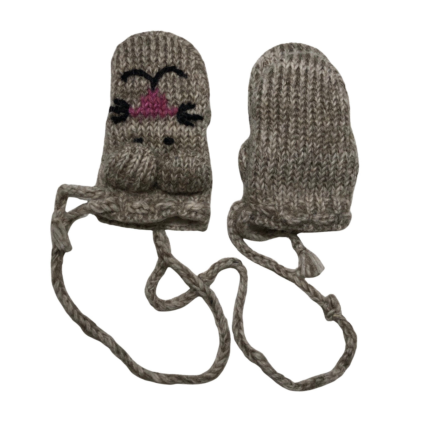 Unisex Handmade - Mittens, size 1 - 2 vuotta - Beige (1)